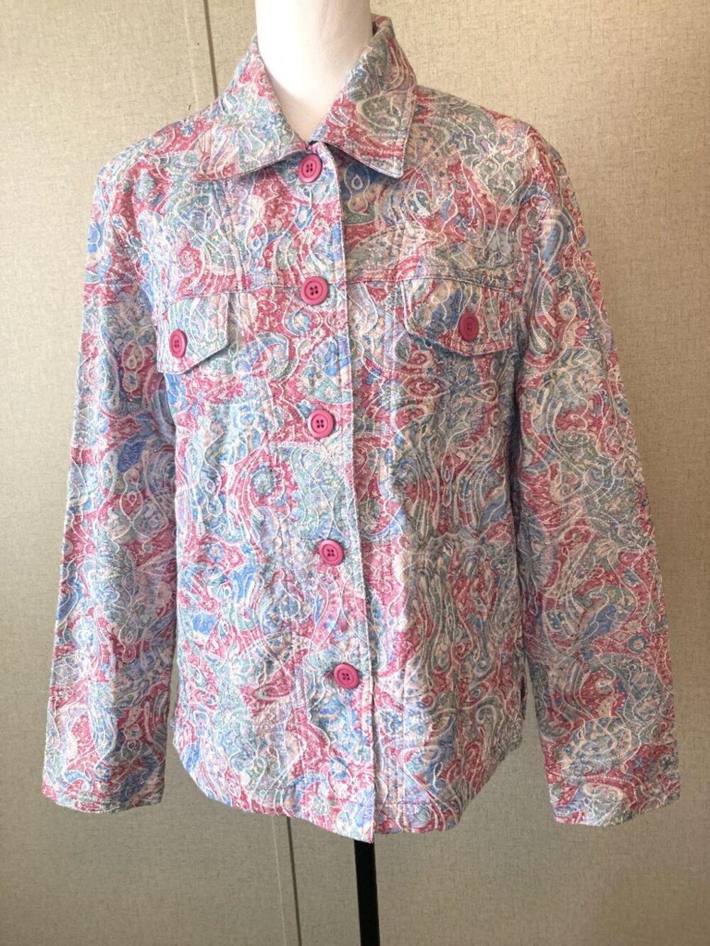 Baxter & Wells Paisley Brocade Jacket – Multicolor – Size M